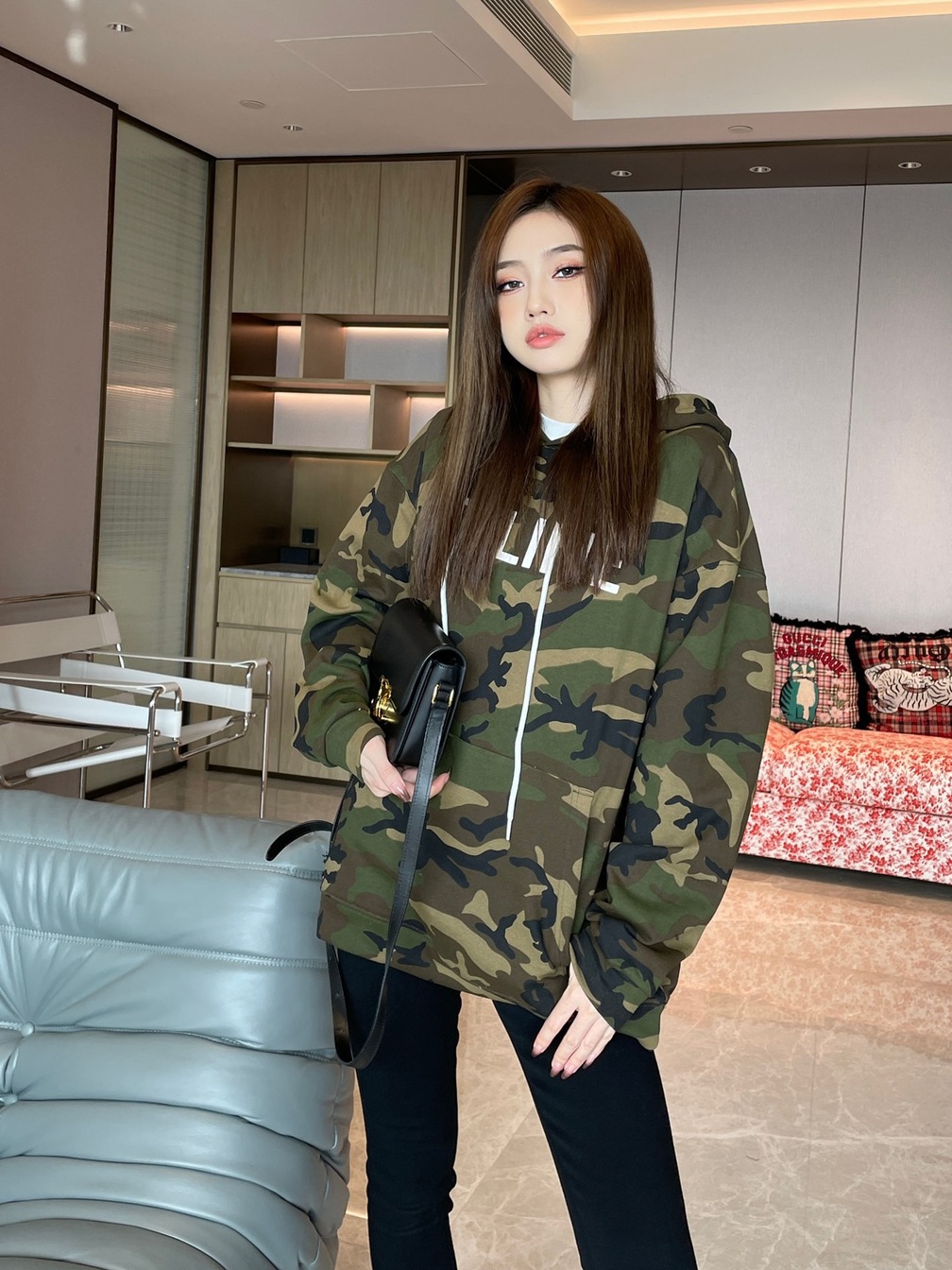 Hoodie Celine Army Ss2022