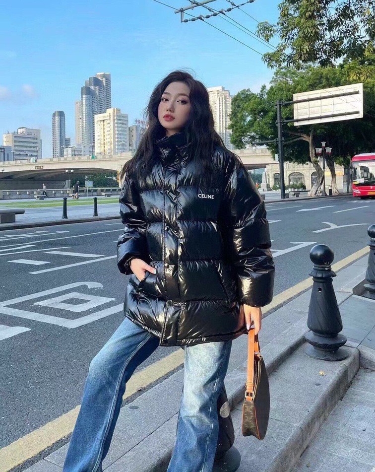 Puffer Celine Logo Shiny Skin Ss2022