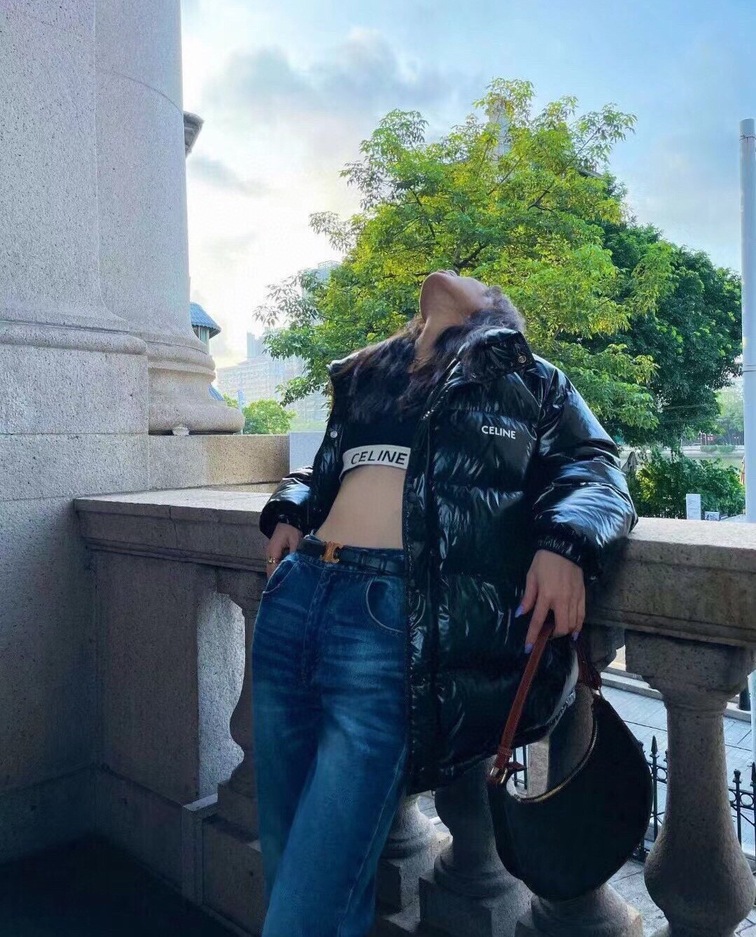 Puffer Celine Logo Shiny Skin Ss2022