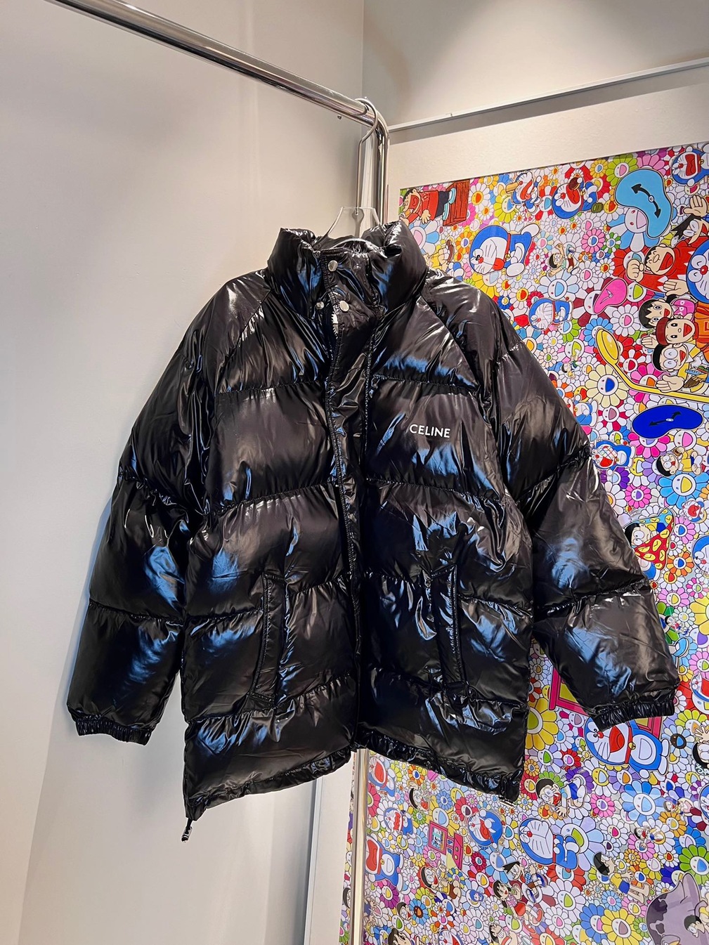 Puffer Celine Logo Shiny Skin Ss2022