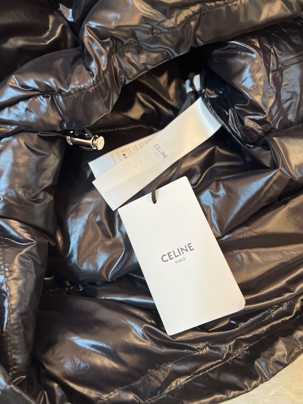 Puffer Celine Logo Shiny Skin Ss2022