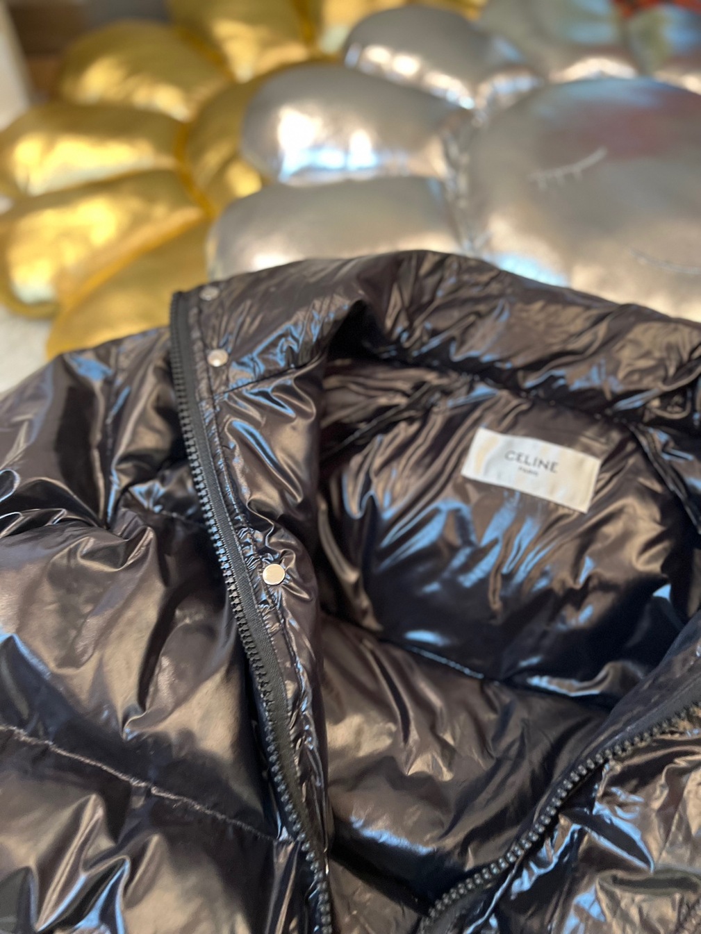 Puffer Celine Logo Shiny Skin Ss2022