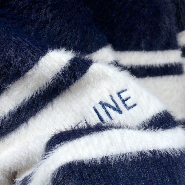 Sweaters Celine Wool Logo Oblique White Black