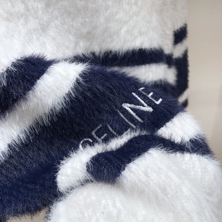 Sweaters Celine Wool Logo Oblique White Black