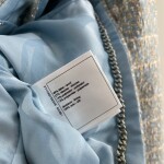 Croptop Vest Chanel Blue Tweed Ss2022