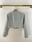 Croptop Vest Chanel Blue Tweed Ss2022
