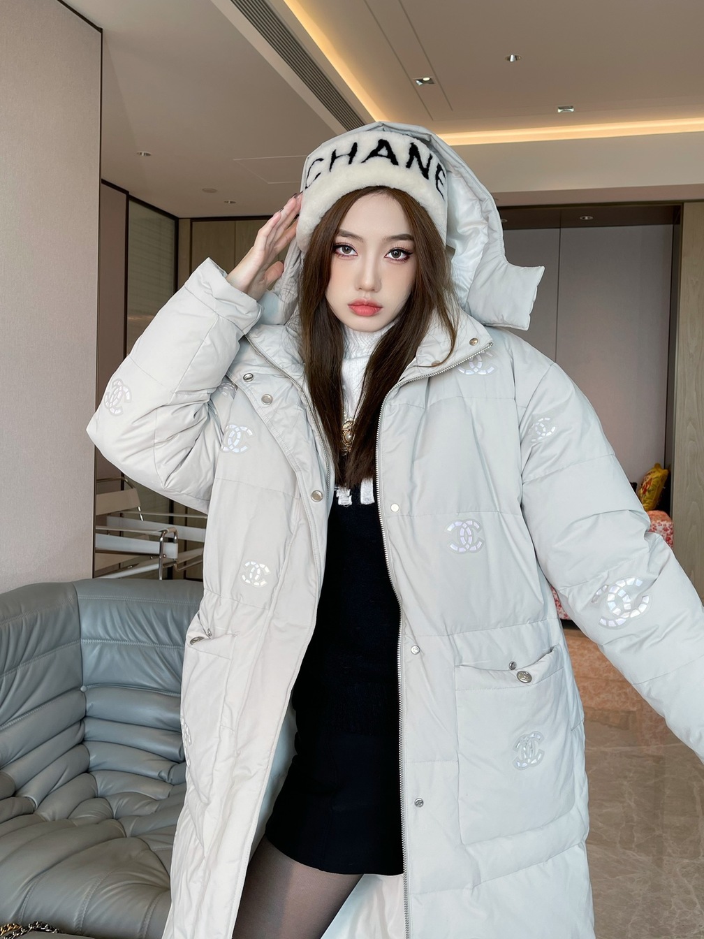 Long Puffer Chanel Jennie Ss2022