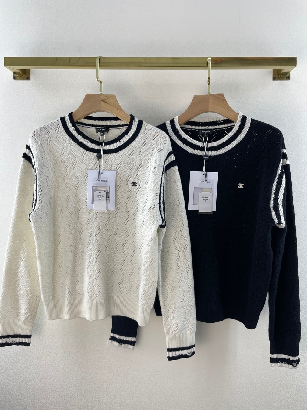 Sweaters Chanel Wool Print Logo Ss2022