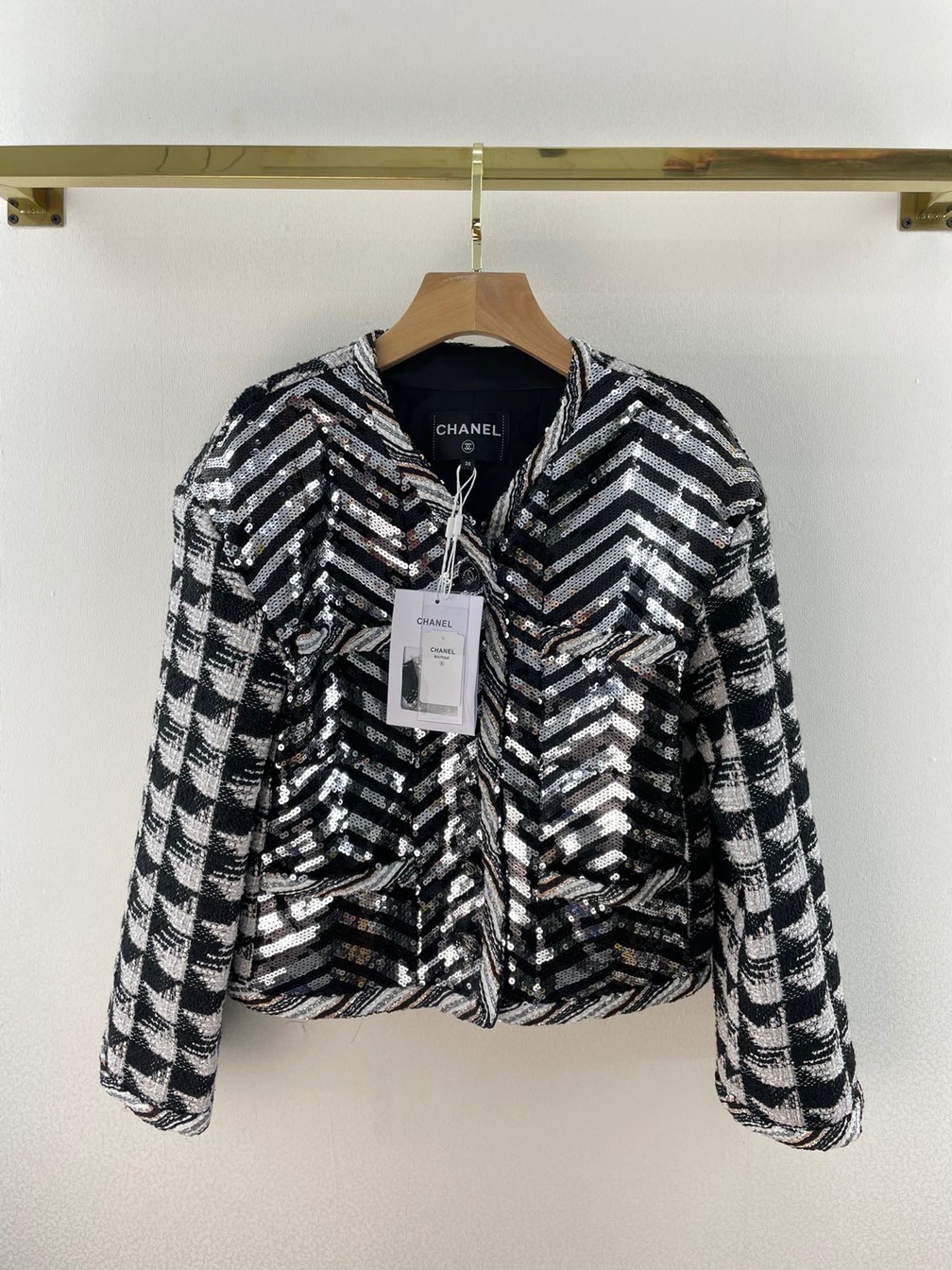 Vest Chanel Tweed Bling Bling Ss2022