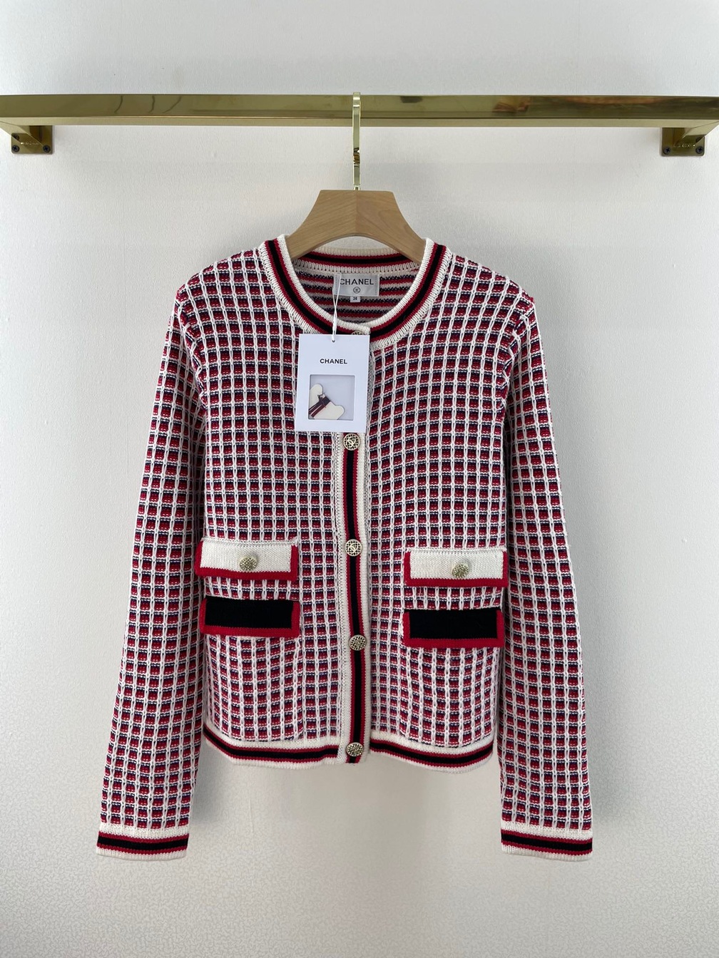 Vest Chanel Tweed Stripe Ss2022