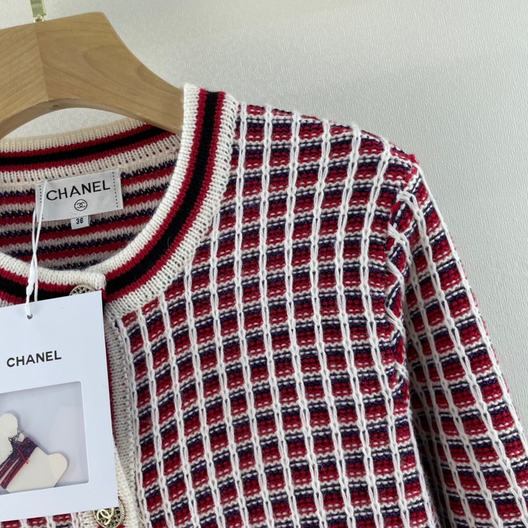 Vest Chanel Tweed Stripe Ss2022
