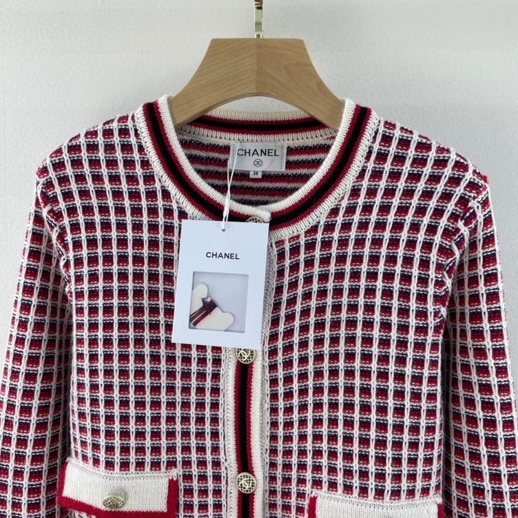 Vest Chanel Tweed Stripe Ss2022
