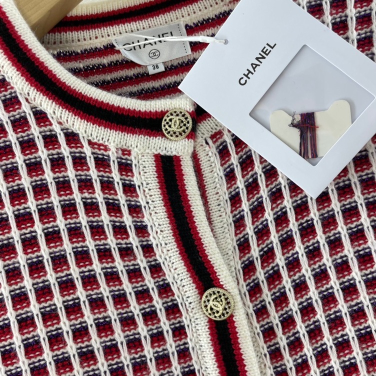 Vest Chanel Tweed Stripe Ss2022