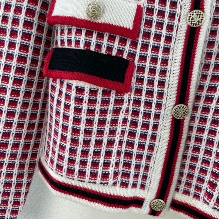 Vest Chanel Tweed Stripe Ss2022