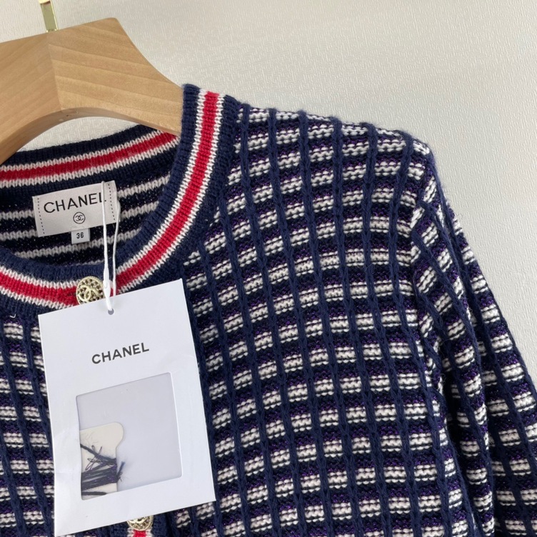 Vest Chanel Tweed Stripe Ss2022