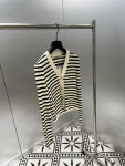 Cardigan Dior Woman Croptop Stripe Ss2022