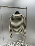 Cardigan Dior Woman Croptop Stripe Ss2022