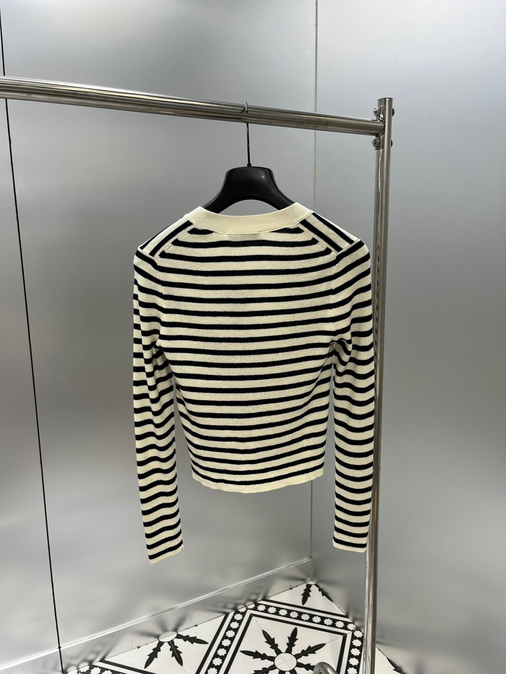 Cardigan Dior Woman Croptop Stripe Ss2022