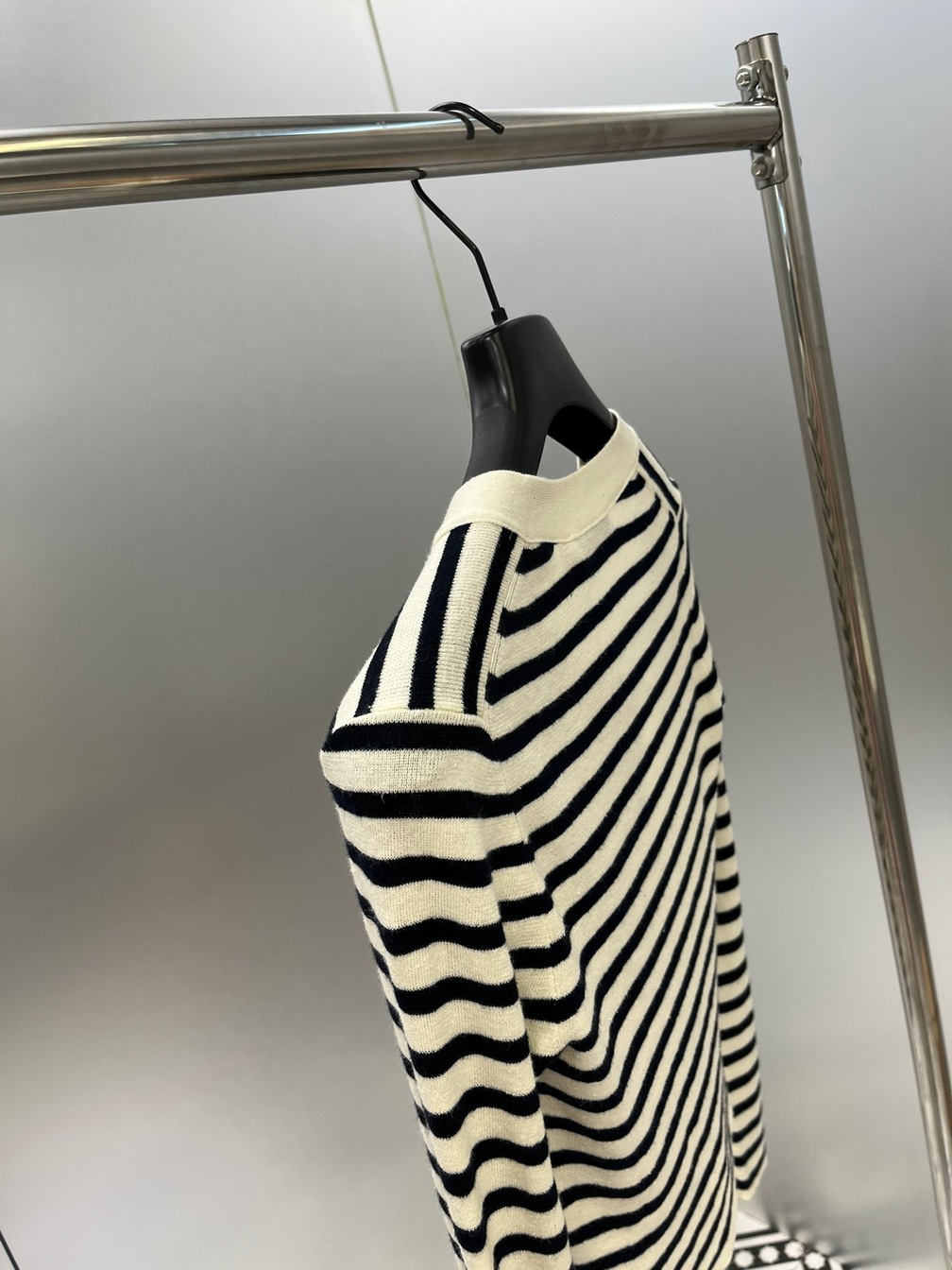 Cardigan Dior Woman Croptop Stripe Ss2022