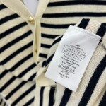 Cardigan Dior Woman Croptop Stripe Ss2022