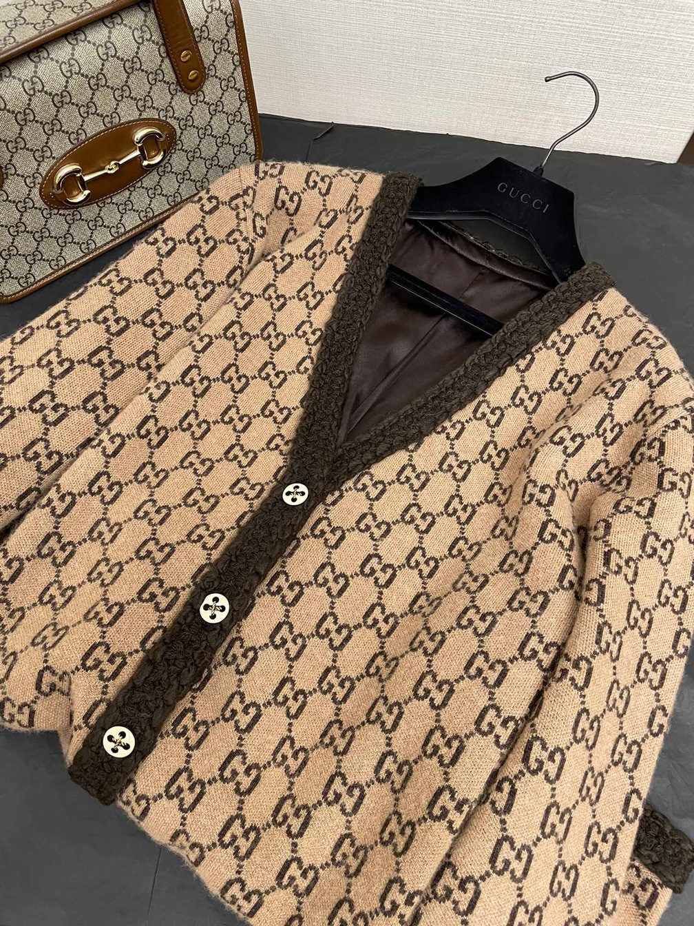 Cardigan Double G Gucci Ss2022