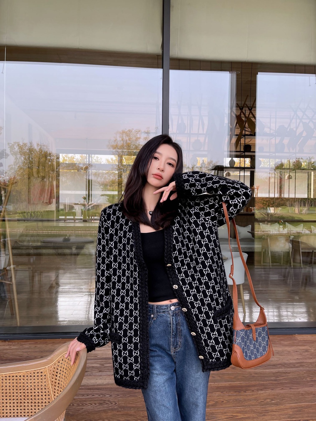 Cardigan Double G Gucci Ss2022