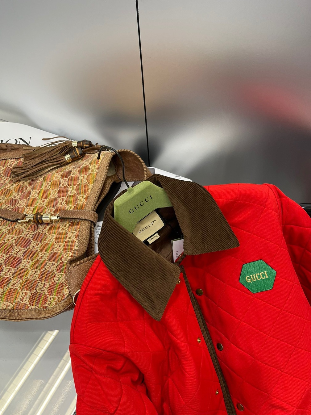 Gucci Jacket Fur Bag Carries 100 Ss2022