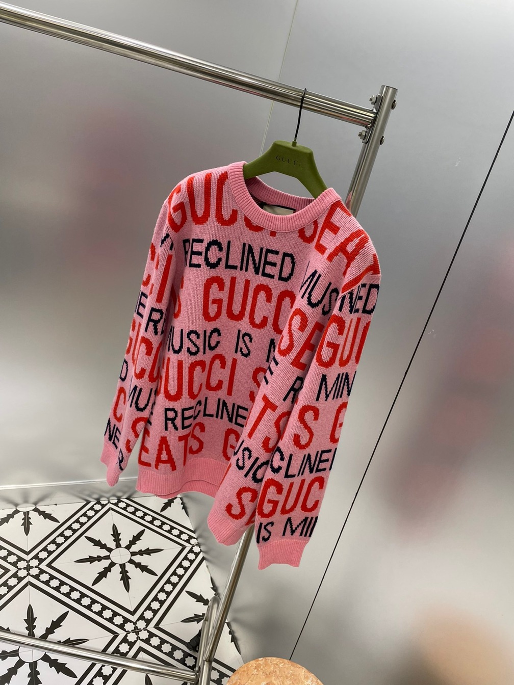 Gucci Sweaters Pink Gucci Is Mine Seats Ss2022