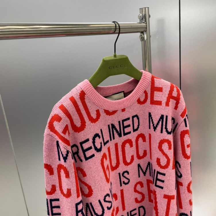 Gucci Sweaters Pink Gucci Is Mine Seats Ss2022