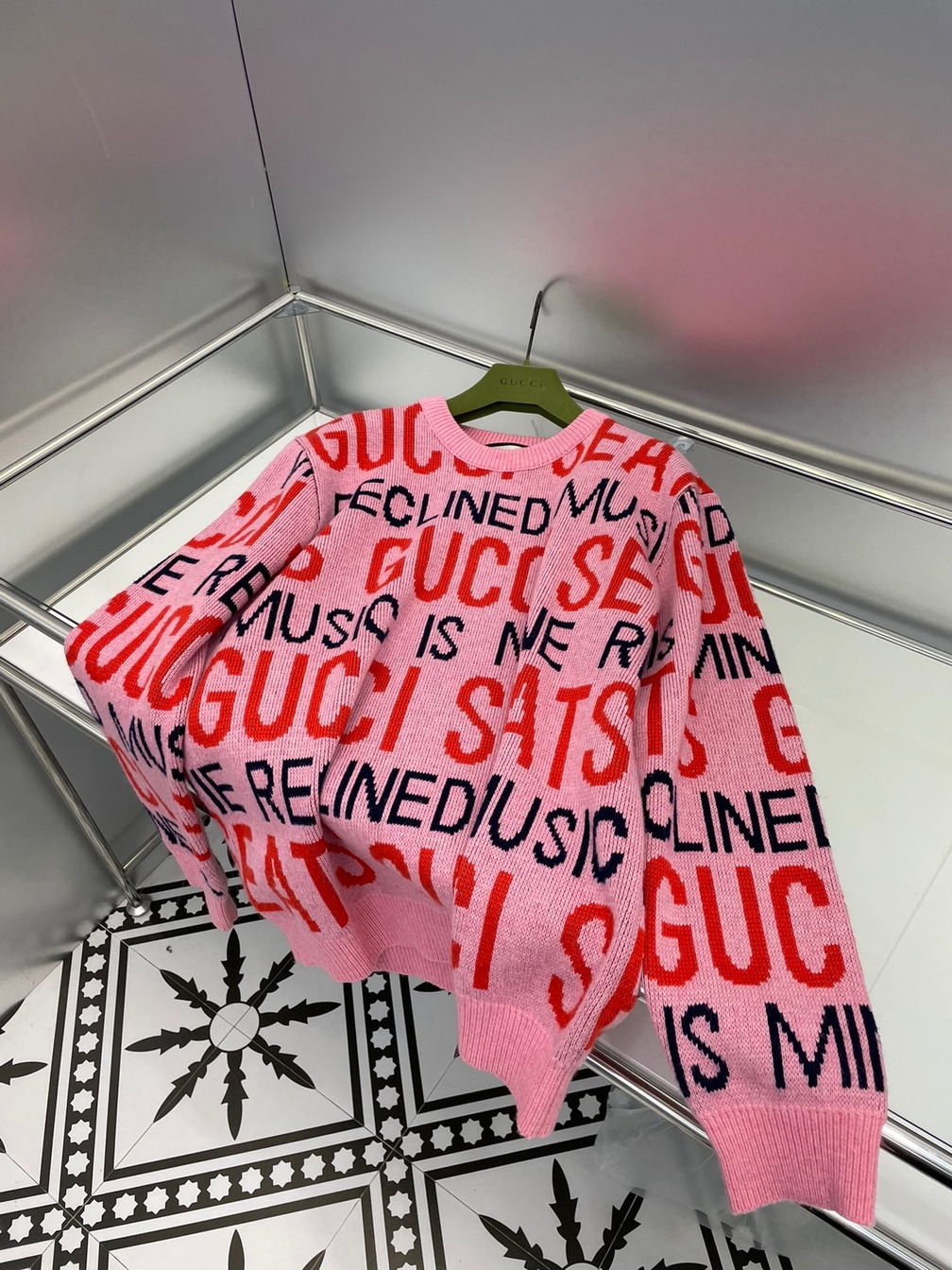 Gucci Sweaters Pink Gucci Is Mine Seats Ss2022