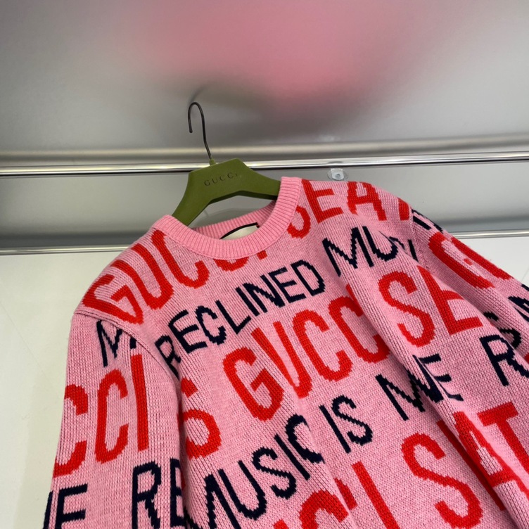 Gucci Sweaters Pink Gucci Is Mine Seats Ss2022