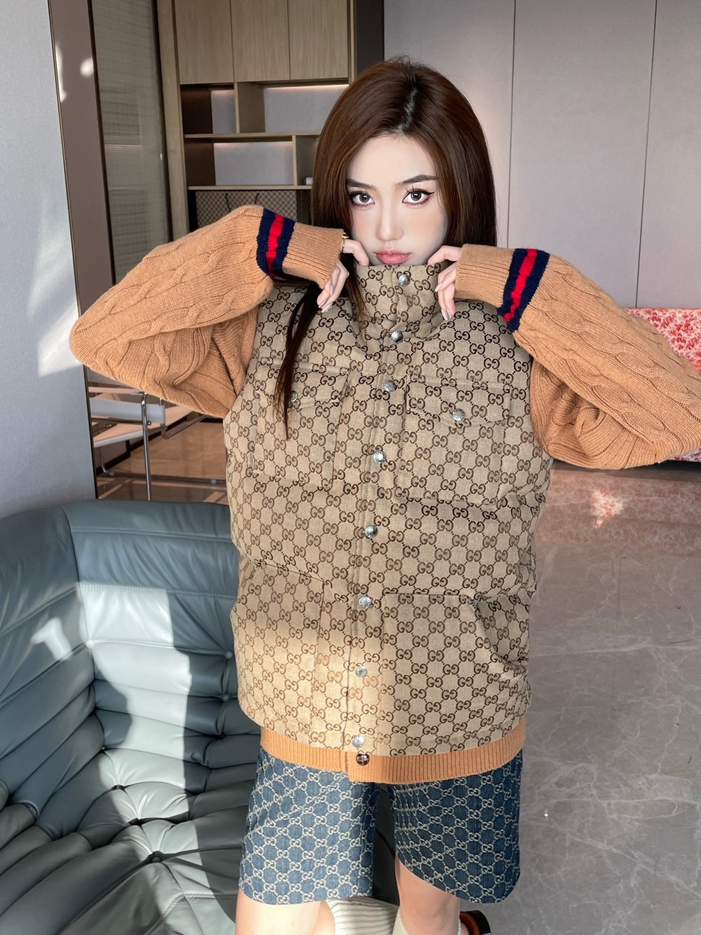 Guccixthe North Face Puffer Ss2022
