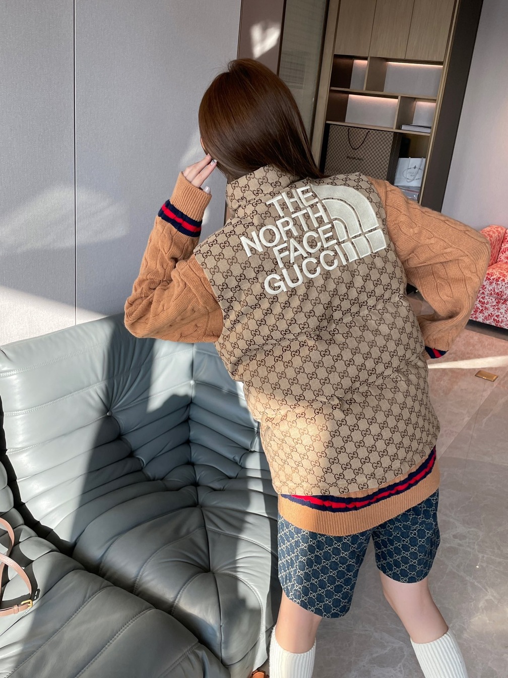 Guccixthe North Face Puffer Ss2022