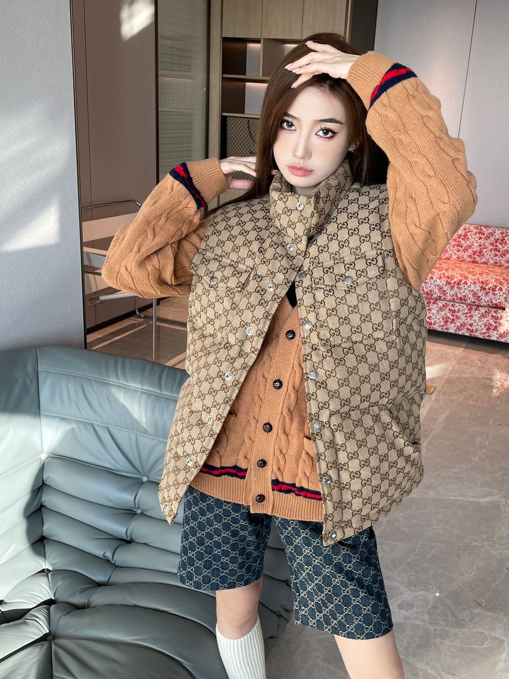 Guccixthe North Face Puffer Ss2022