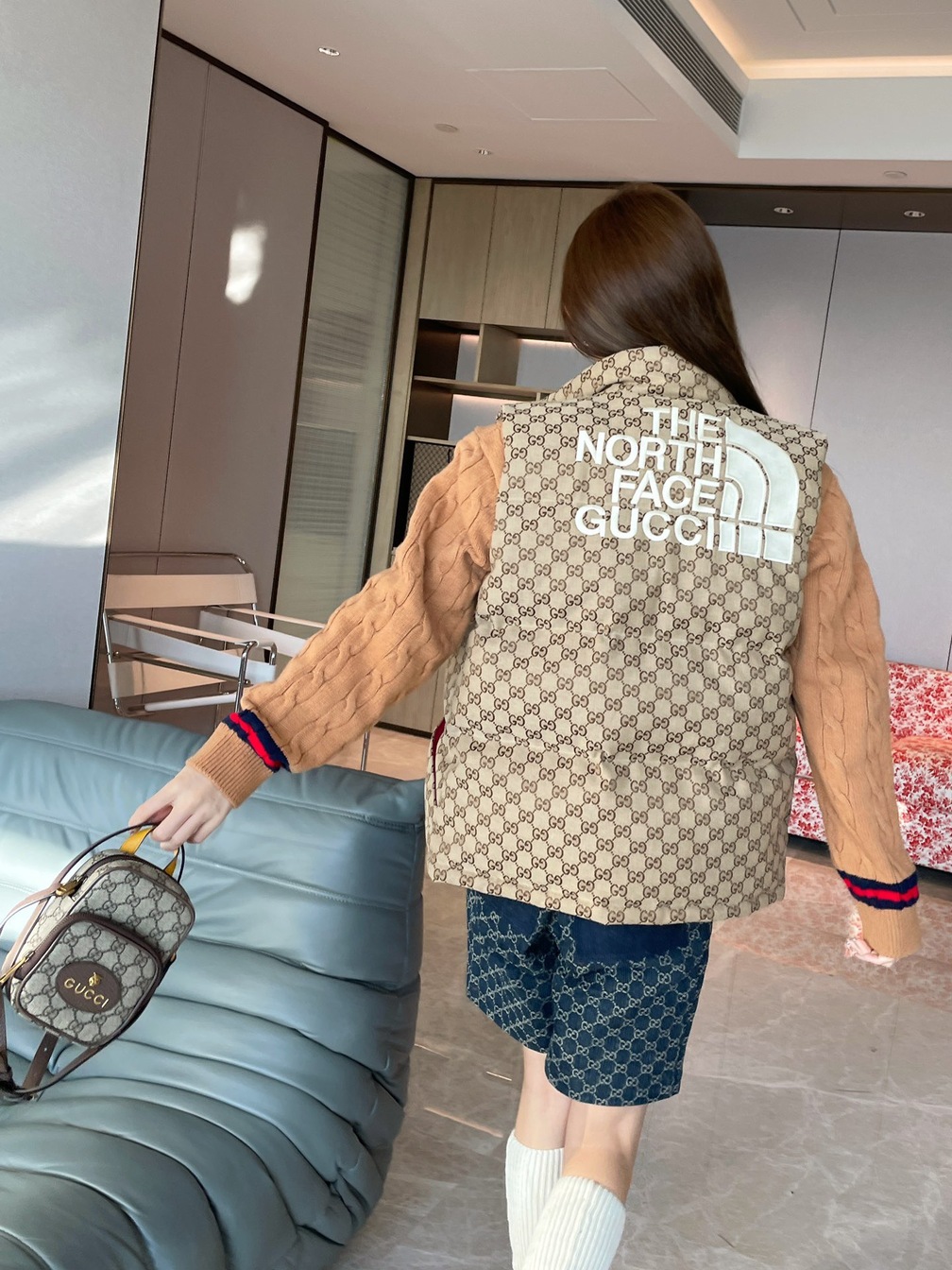 Guccixthe North Face Puffer Ss2022