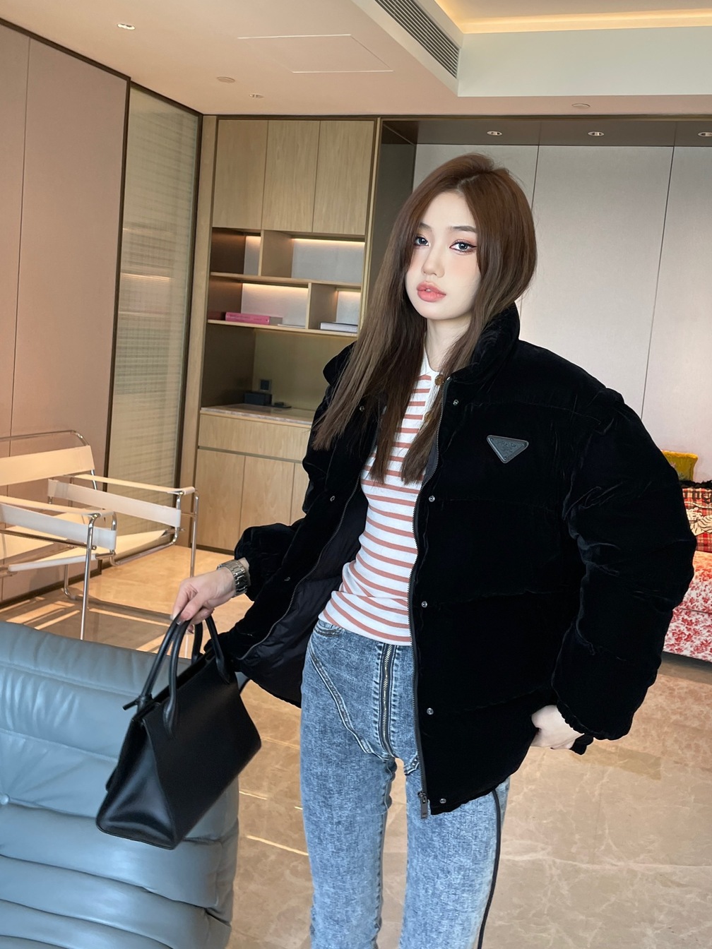 Puffer Long Prada Velvet Ss2022