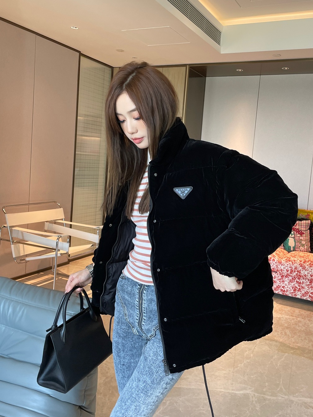 Puffer Long Prada Velvet Ss2022