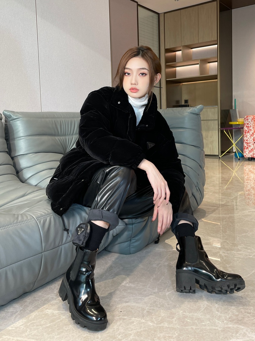 Puffer Long Prada Velvet Ss2022