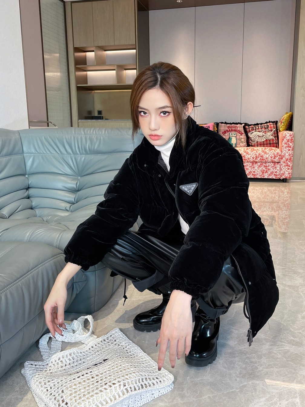 Puffer Long Prada Velvet Ss2022