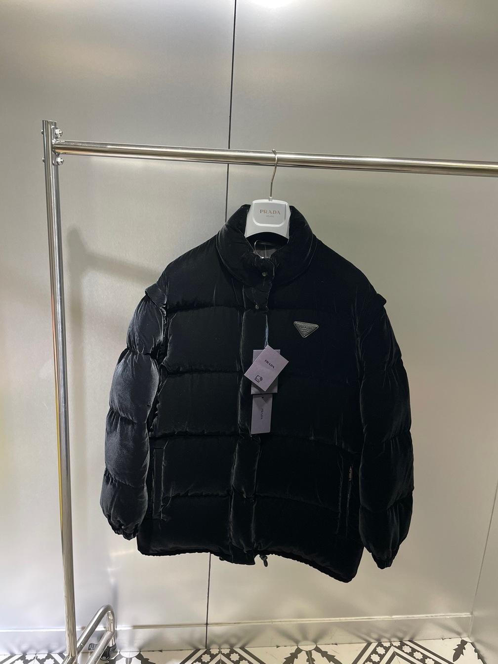 Puffer Long Prada Velvet Ss2022