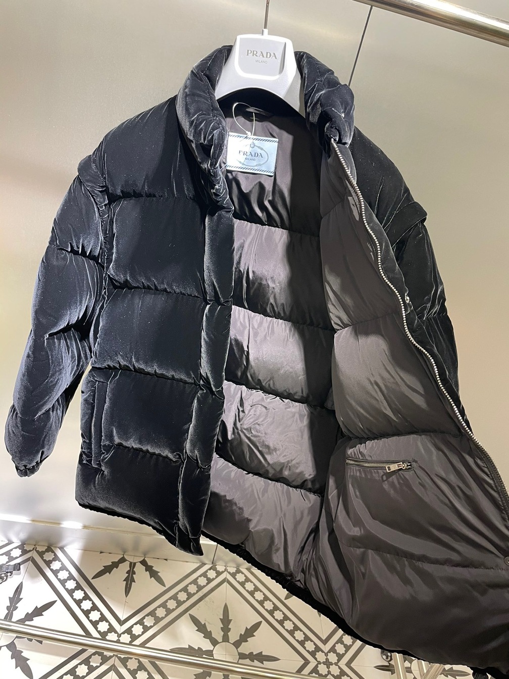 Puffer Long Prada Velvet Ss2022