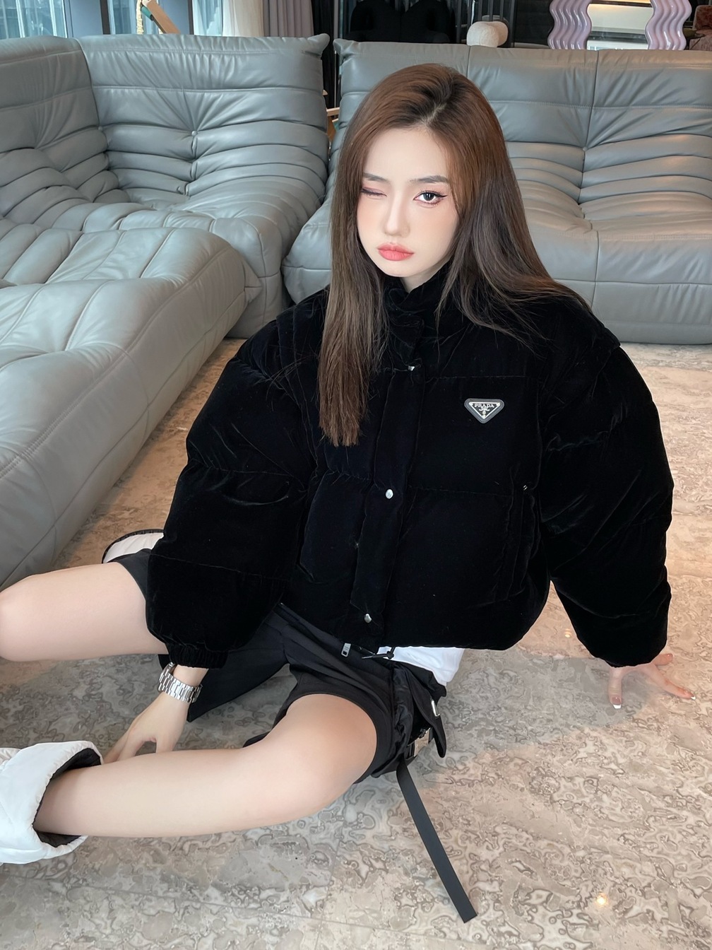 Puffer Short Prada Velvet Ss2022