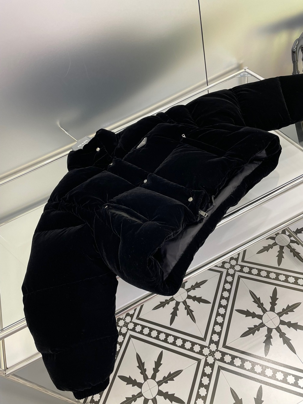 Puffer Short Prada Velvet Ss2022