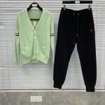 Cardigan Cashmere Red Navy Stripe Neon Ss2022