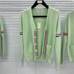 Cardigan Cashmere Red Navy Stripe Neon Ss2022