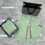 Cardigan Cashmere Red Navy Stripe Neon Ss2022
