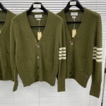 Cardigan Thom Basic 3 Button 4 Stripe