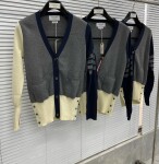 Cardigan Thom Browne Merino 3 Tripe Mutil Color Ss2022