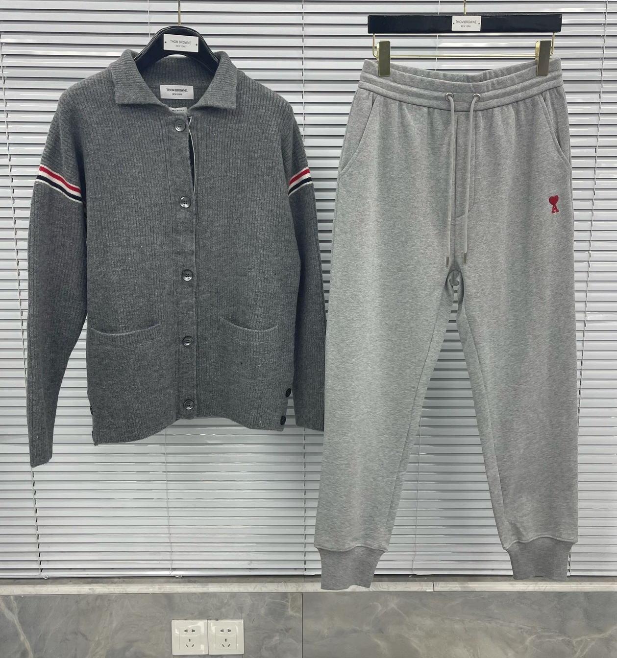 Cardigan Wool Thom Browne Stripe Red Navy Ss2022