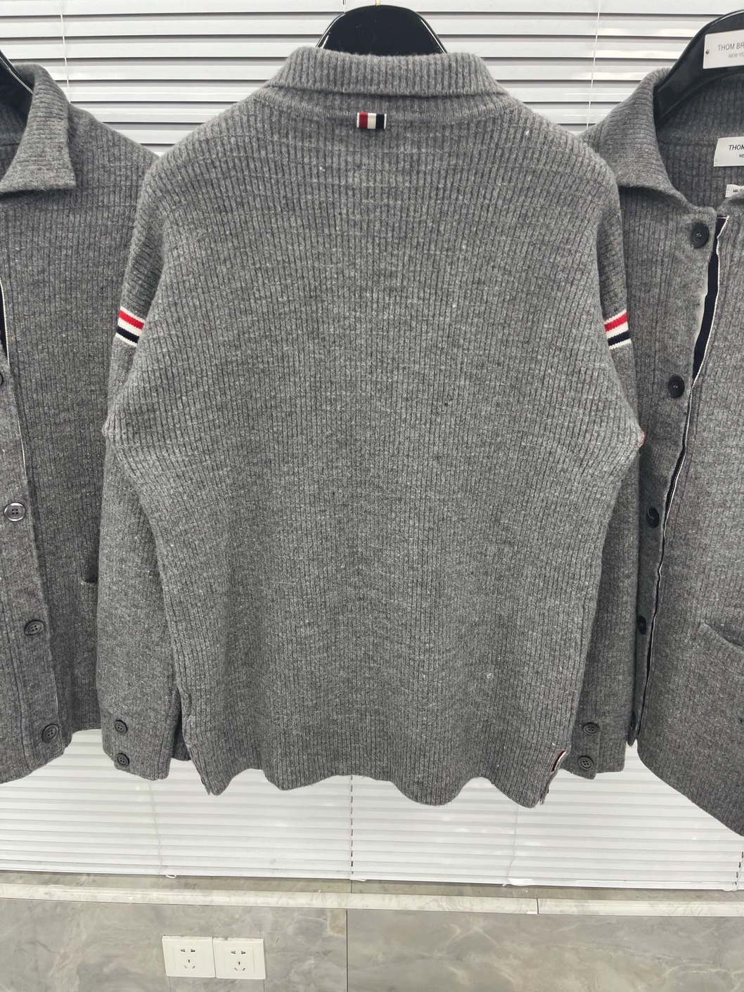 Cardigan Wool Thom Browne Stripe Red Navy Ss2022